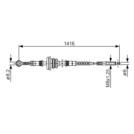 1 987 477 326 - Cable, parking brake 