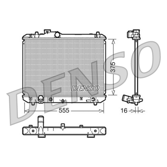 DRM47007 - Radiator, engine cooling 