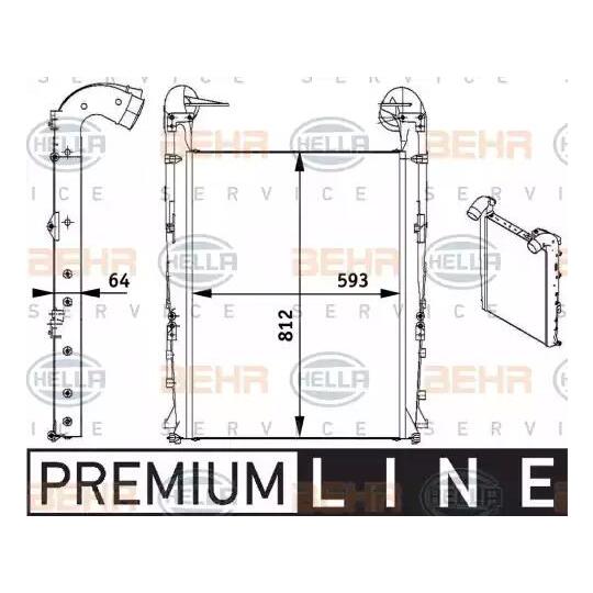 8ML 376 728-731 - Intercooler, charger 