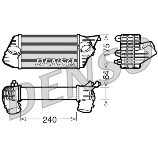 DIT09120 - Intercooler, charger 