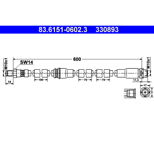 83.6151-0602.3 - Bromsslang 