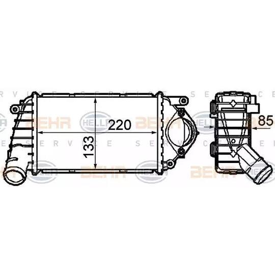 8ML 376 760-631 - Intercooler, charger 