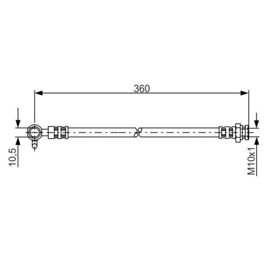 1 987 481 357 - Brake Hose 