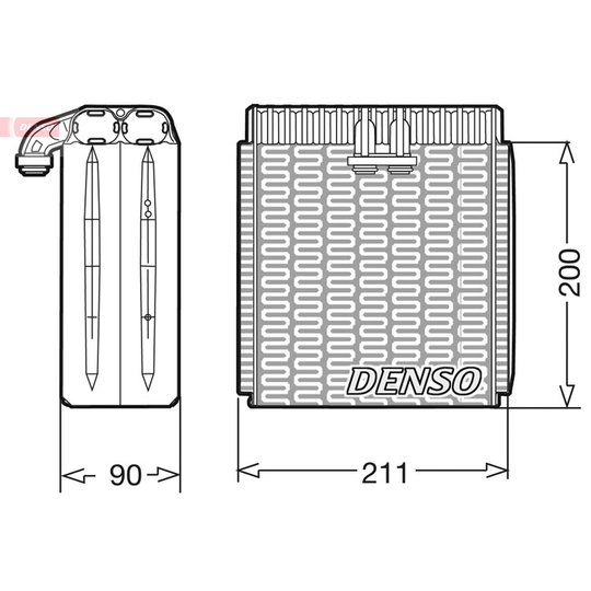 DEV12001 - Evaporator, air conditioning 