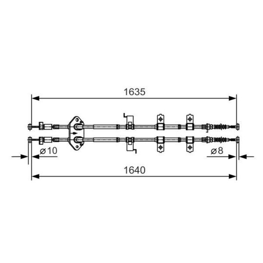 1 987 482 054 - Cable, parking brake 