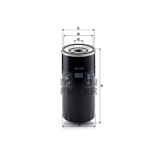 W 1170/7 - Oil filter 