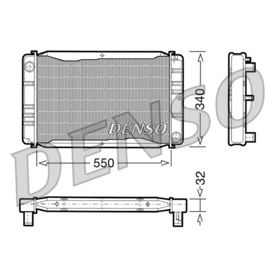 DRM33011 - Radiaator, mootorijahutus 