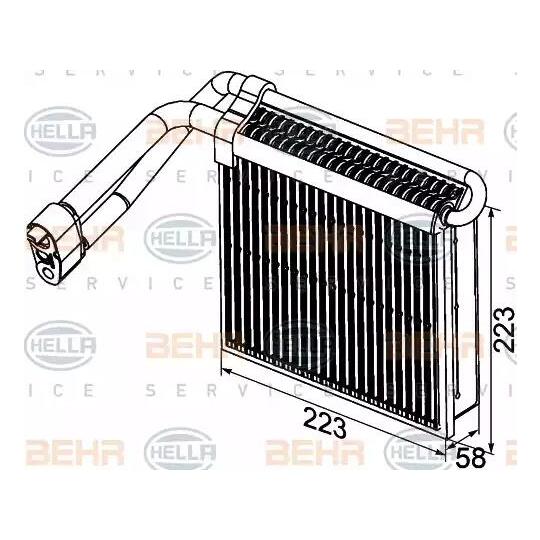 8FV 351 330-761 - Evaporator, air conditioning 