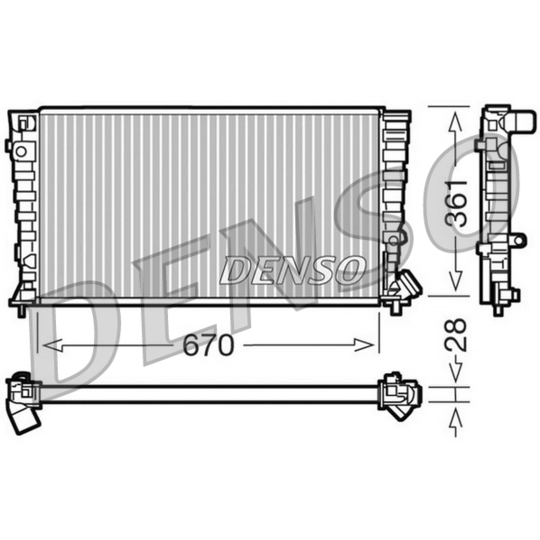 DRM07030 - Kylare, motorkylning 