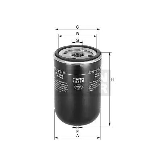 WK 723/3 - Fuel filter 
