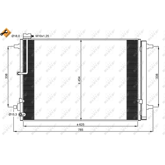 350059 - Condenser, air conditioning 