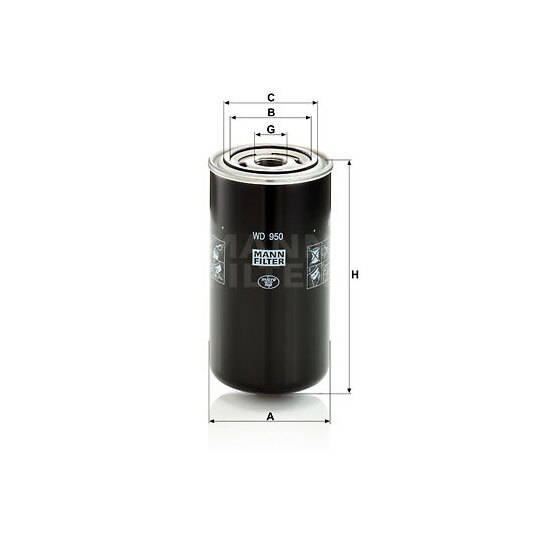 WD 950 - Filter, operating hydraulics 