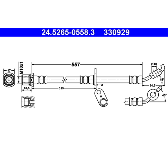 24.5265-0558.3 - Bromsslang 