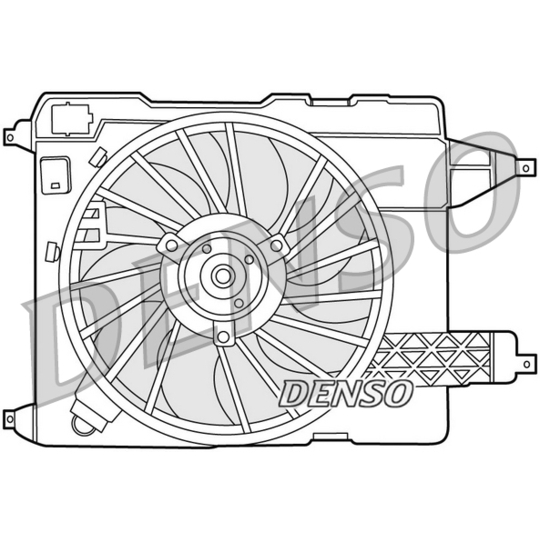 DER23002 - Ventilaator, mootorijahutus 