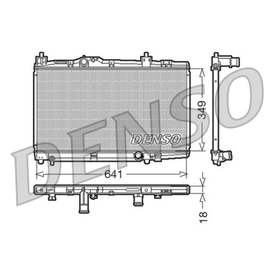 DRM50005 - Radiator, engine cooling 