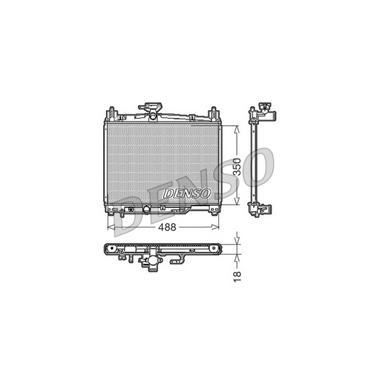 DRM50002 - Radiaator, mootorijahutus 