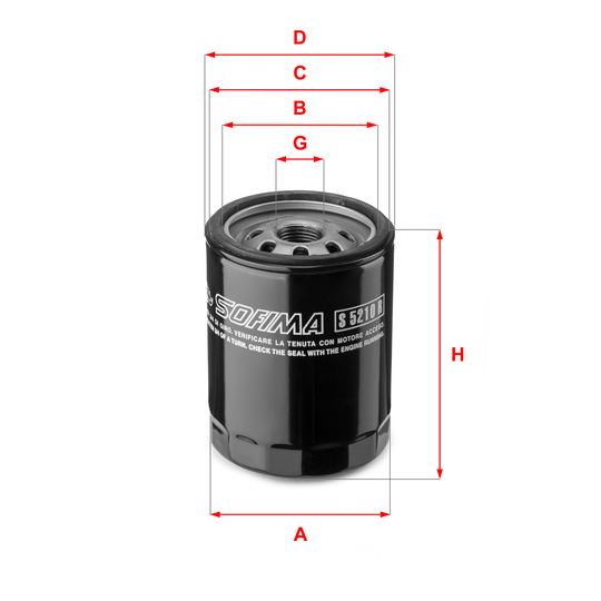 S 5210 R - Oil filter 