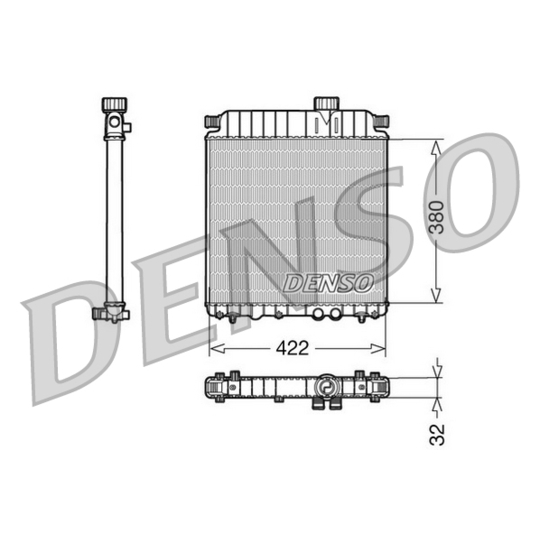 DRM07031 - Radiator, engine cooling 