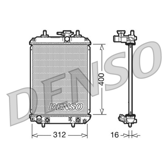 DRM50050 - Radiator, engine cooling 