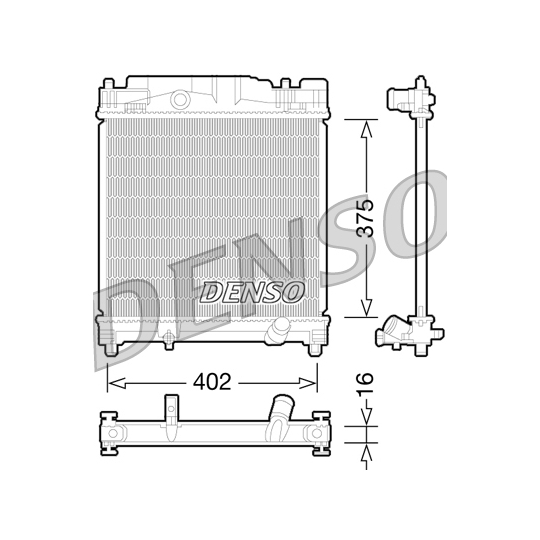 DRM50077 - Radiator, engine cooling 