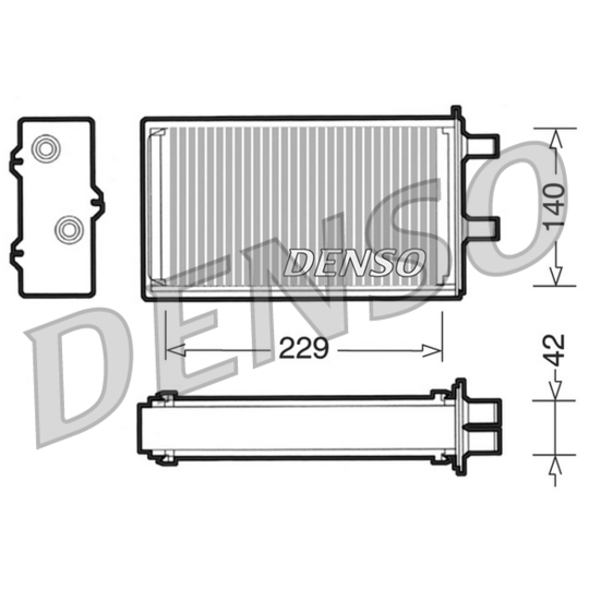 DRR13001 - Heat Exchanger, interior heating 