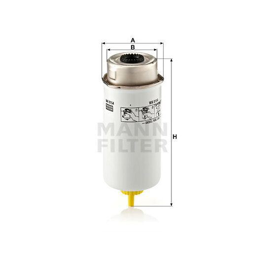 WK 8154 - Fuel filter 