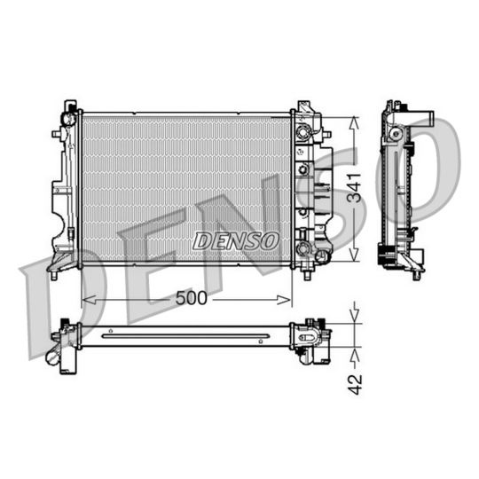 DRM25012 - Radiator, engine cooling 