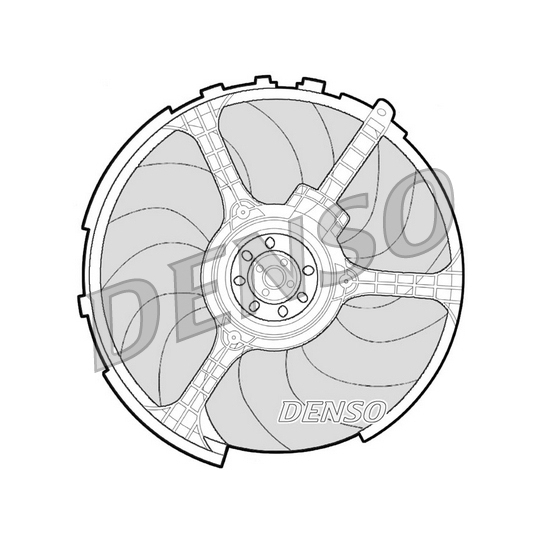 DER09063 - Tuuletin, moottorin jäähdytys 