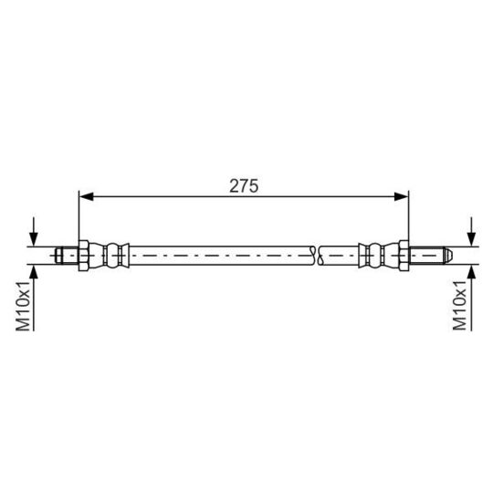 1 987 476 124 - Brake Hose 