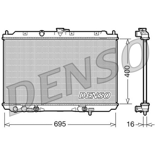 DRM46026 - Radiator, engine cooling 