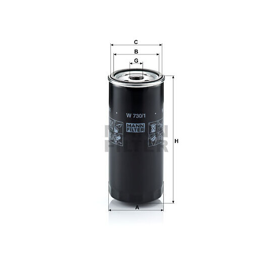 W 730/1 - Oil filter 