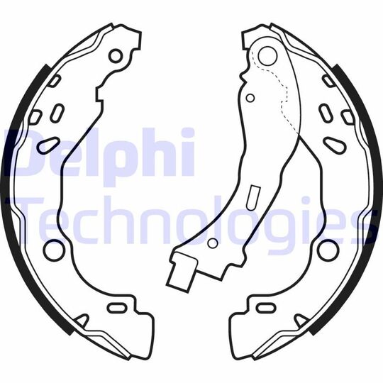 LS2066 - Brake Shoe Set 