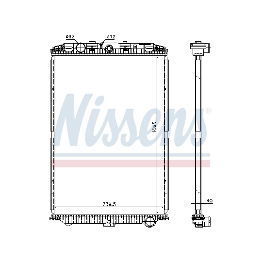 614470 - Radiator, engine cooling 