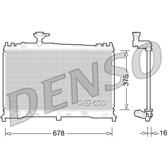 DRM44027 - Radiator, engine cooling 