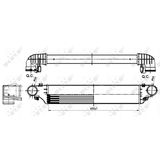 30164A - Intercooler, charger 