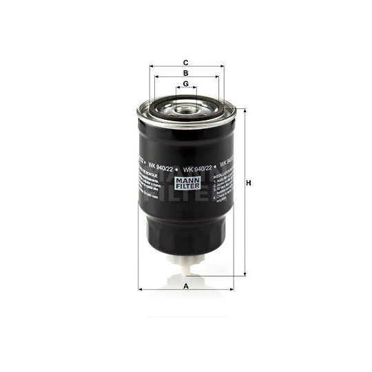WK 940/22 - Fuel filter 