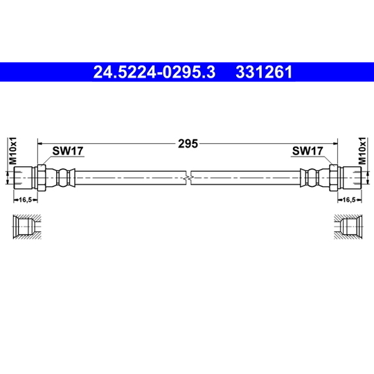 24.5224-0295.3 - Bromsslang 