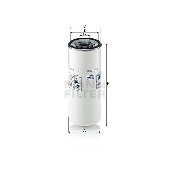 WDK 11 102/4 - Fuel filter 