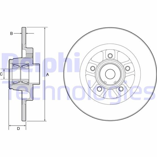 BG9113RS - Brake Disc 