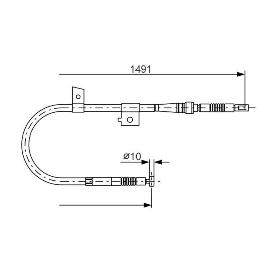 1 987 477 754 - Cable, parking brake 