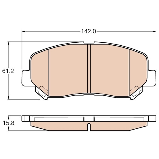 GDB3562 - Brake Pad Set, disc brake 