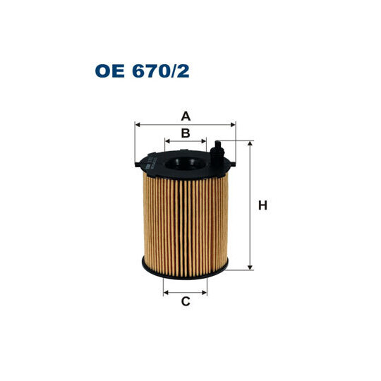 OE 670/2 - Oil filter 