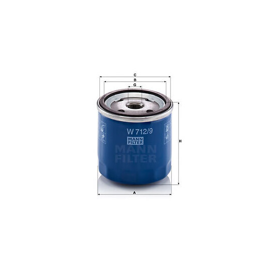 W 712/9 - Oil filter 
