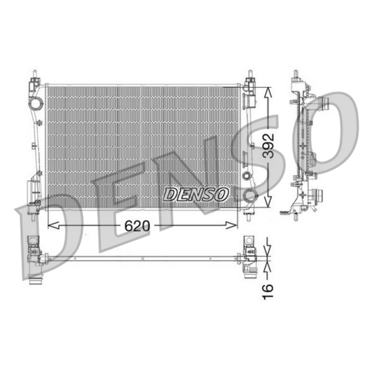 DRM09114 - Radiator, engine cooling 