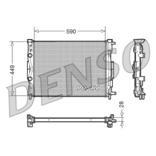 DRM23056 - Radiator, engine cooling 