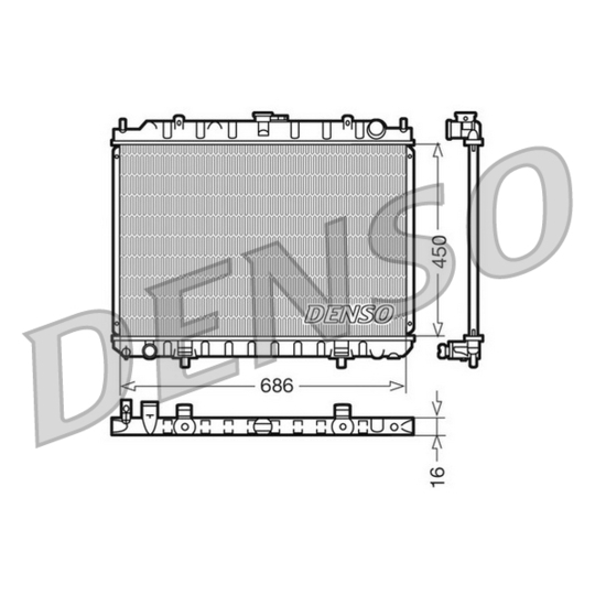 DRM46023 - Kylare, motorkylning 