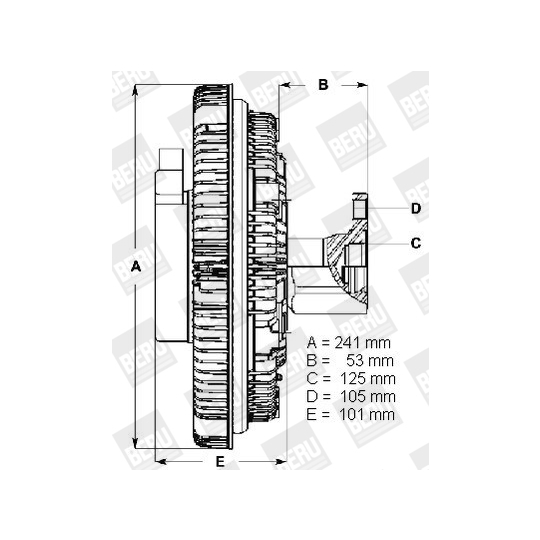 LK019 - Clutch, radiator fan 