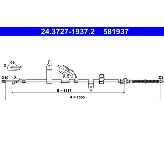24.3727-1937.2 - Cable, parking brake 