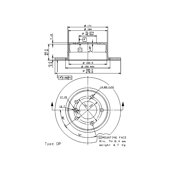 08.9859.81 - Brake Disc 