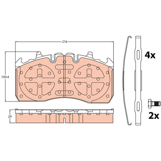 GDB5112 - Brake Pad Set, disc brake 